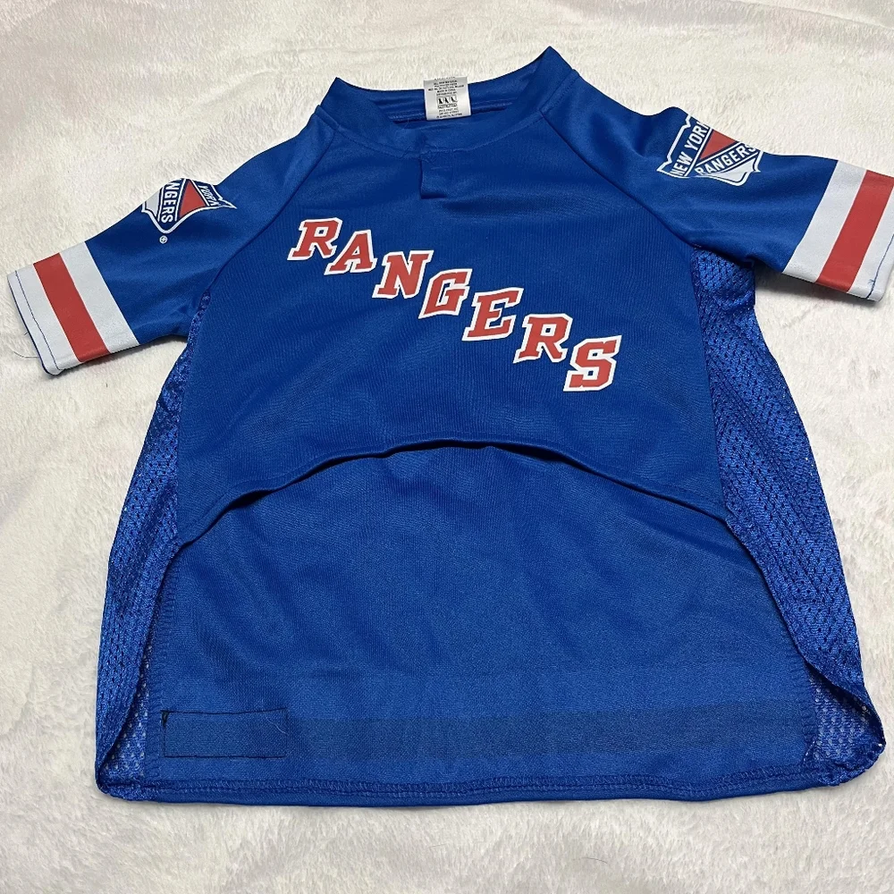 NHL New York Rangers Hockey XL Pet Jersey NWOT